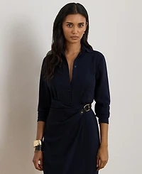 Lauren Ralph Women's Buckle-Trim Shirt Dress