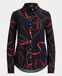Lauren Ralph Women's Belting Print Shirt