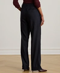 Lauren Ralph Women's Striped Pleated Pants