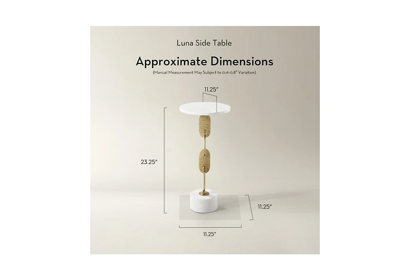 Z Gallerie Luna Side Table