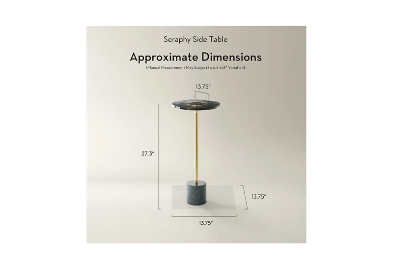 Z Gallerie Seraphy Side Table