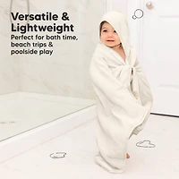 KeaBabies 2pk Lyra Muslin Baby Towels with Hoods for Girl, Boy, Soft, Absorbent, Cotton Hooded Baby Bath Towels