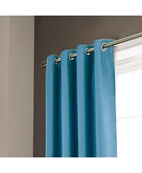 Olivia Gray Lydia Matte Embossed One Blackout Panel - 52"x95", Blue