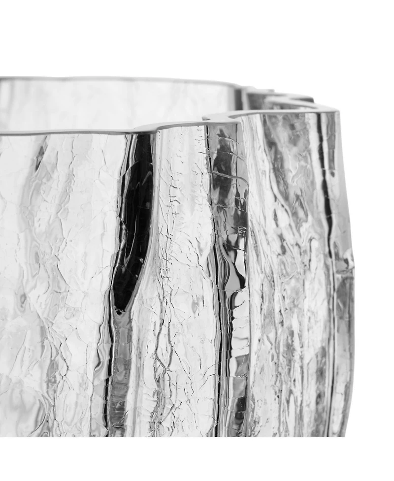 Kosta Boda Crackle Low Vase