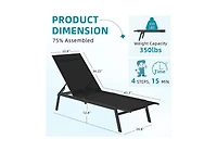 Aecojoy Patio Lounge Chairs, Outdoor Chaise