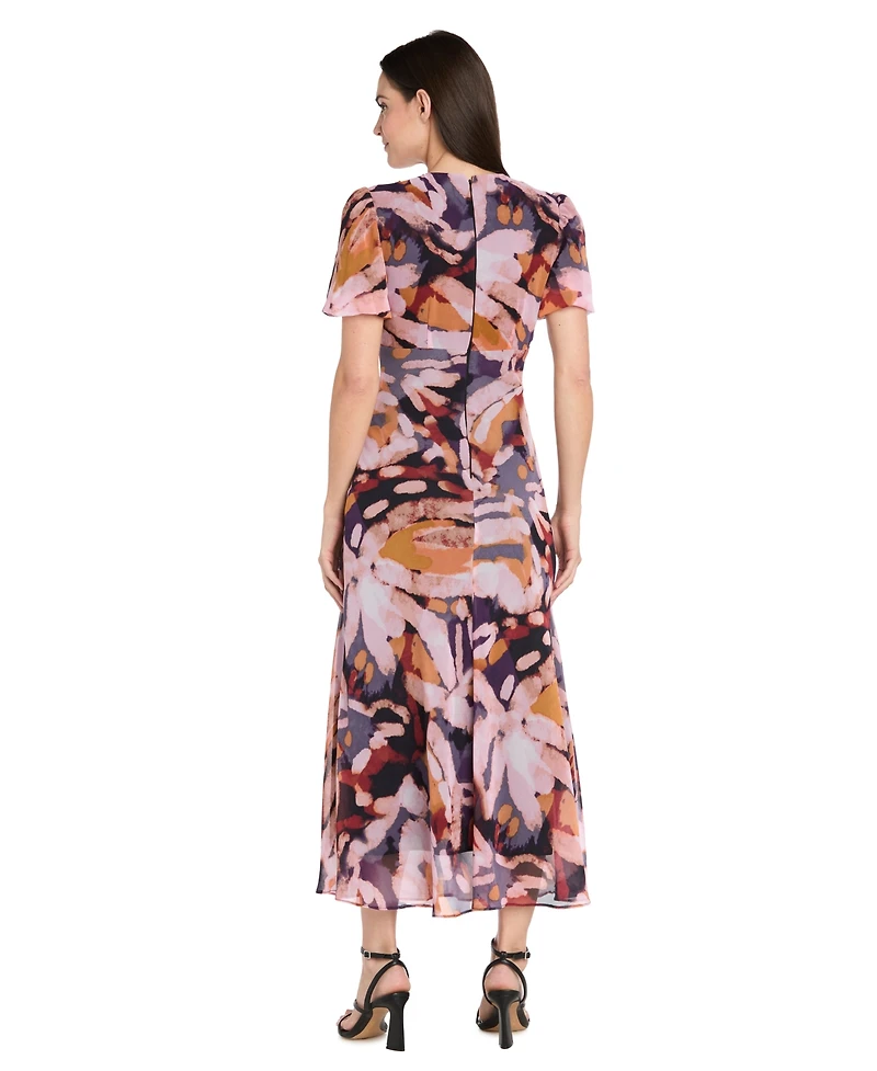 R & M Richards Women's Empire Waist Short-Sleeve Dress