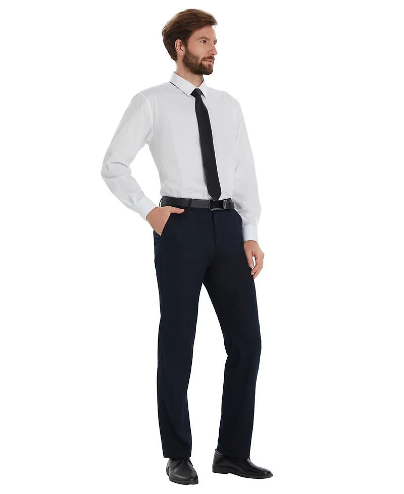 Alfani Men's Promo Solid Regular-Fit Spread Collar Dress Shirt, Macy's Exclusive