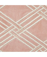 Mavis Rosewood Embroidered Velvet Throw Pillow