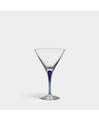 Orrefors Intermezzo Blue Martini Glass