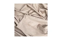 Mismatch 4-Pc. Full Sheet & Silk Pillowcase Set