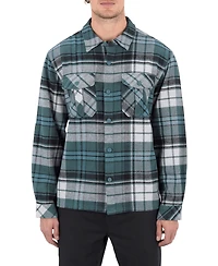 Hurley Men's Santa Cruz Seaside Flannel Long Sleeve Shirt