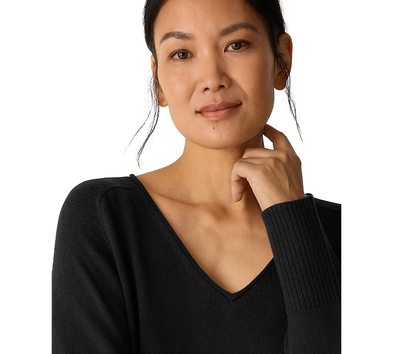 Eileen Fisher Women's V-Neck Long-Sleeve Sweater