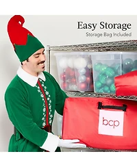 Best Choice Products 4ft 2-Piece Lighted 2D Christmas Moose Set Outdoor Decor w/ 125 Led Lights, Stakes