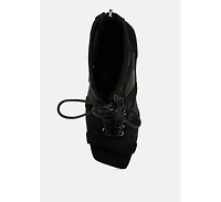 Anarki Mesh Lace-Up Ankle Boots