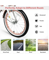 Gymax 18'' Kids Bike Toddlers Adjustable Freestyle Bicycle with Training Wheels