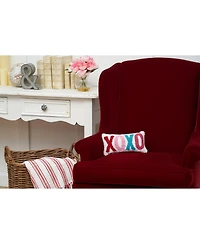 C&F Home 6" x 12" Valentine's Day "Xoxo" Hooked Small/Petite Accent Throw Pillow