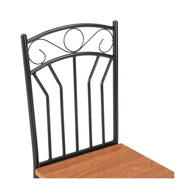 vidaXL Dining Chairs 4 pcs Brown Mdf