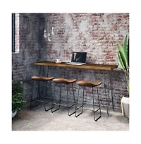 Jofran Nature's Edge Solid Acacia Four Piece 72" Counter Height Dining Set