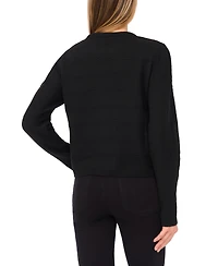 CeCe Women's Tie Scarf Long-Sleeve Cardigan Sweater