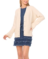 CeCe Women's Self Tie Belt Denim Dress