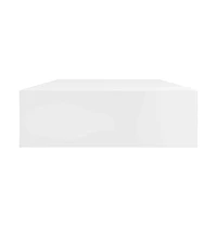 Floating Wall Shelves with Drawers 2 pcs White 31.5"