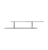 vidaXL Wall-Mounted Tv Shelf Concrete Gray 49.2"x7.1"x9.1" Engineered Wood