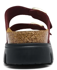 Birkenstock Women's Arizona Platform Suede Leather Sandals from Finish Line