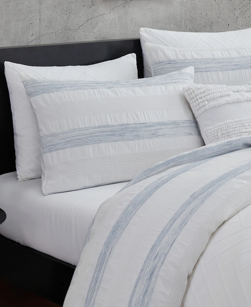 Dkny Waffle Stripe 3-Pc. Comforter Set