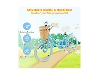 18-Inch Kids Bike with Adjustable Handlebar and Seat for 4-8 Years Old