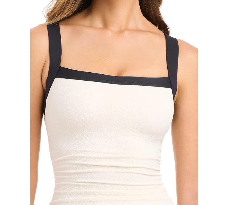 Bleu by Rod Beattie Women's I'm With The Band Square-Neck One-Piece Swimsuit