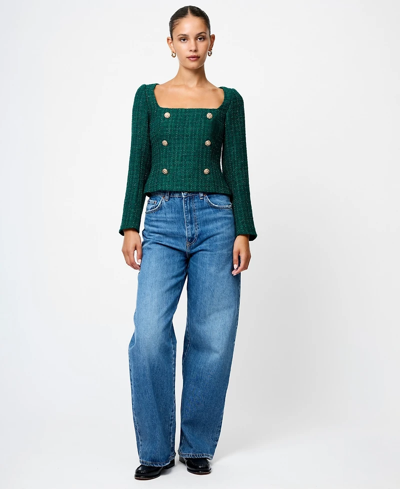 French Connection Women's Square Neck Top