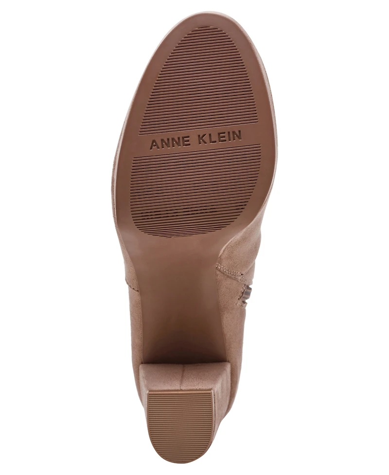 Anne Klein Womens Volt Platform Block Heel Dress Booties