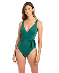 Bleu by Rod Beattie Women's La Cote Dazur Tie Detail Swimsuit