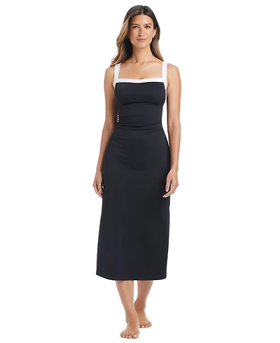 Bleu by Rod Beattie Women's Square Neck Midi Dress