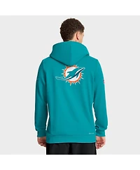 Nike Men's Aqua Miami Dolphins Sideline Standard Issue Utility Player Dri-fit Full-Zip Hoodie