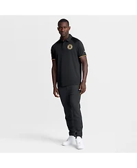 Fanatics Men's Black Boston Bruins Authentic Pro Rink Raglan Polo Shirt