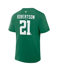 Fanatics Men's Jason Robertson Kelly Green Dallas Stars Authentic Stack Name Number T-Shirt