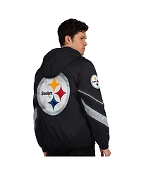 Starter Men's Black/Gold Pittsburgh Steelers Thursday Night Gridiron Full-Zip Jacket