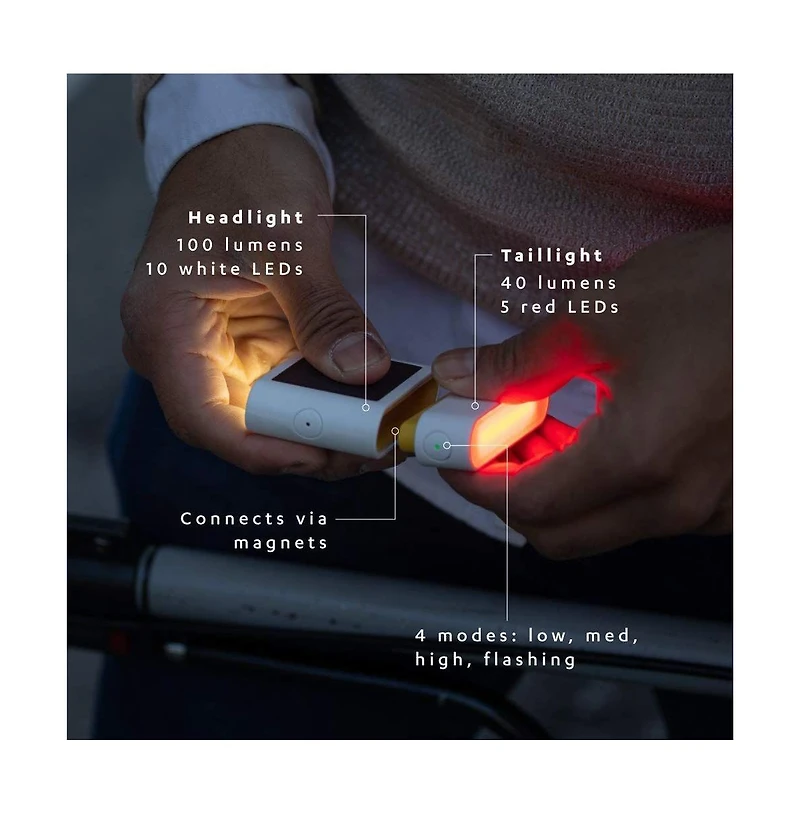 Mpowerd Luci Solar Bike Light Set, White