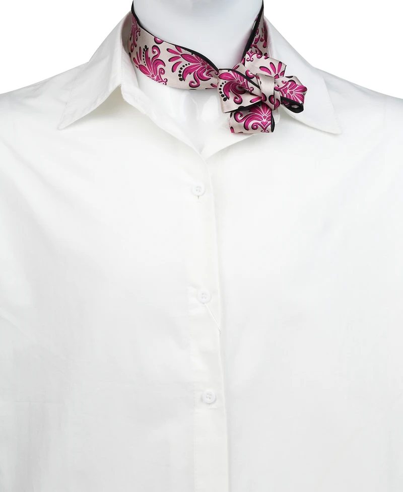 Bespoke Fashion Women's Delphine Print Ribbon Scarf