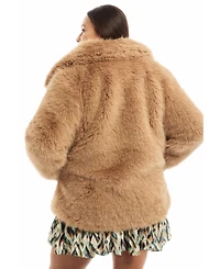 June + Vie Women's June + Vie Faux Fur Coat