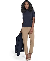 Tommy Hilfiger Women's Short-Sleeve Mock Neck Sweater