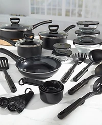 Basic Essentials Non-stick Aluminum 31-Pc. Cookware Set