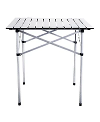 Sugift Roll Up Portable folding Camping Aluminum Picnic Table