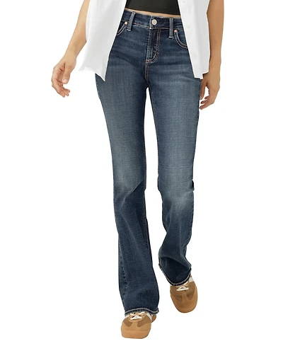 Silver Jeans Co. Women's Elyse Mid Rise Comfort Fit Bootcut