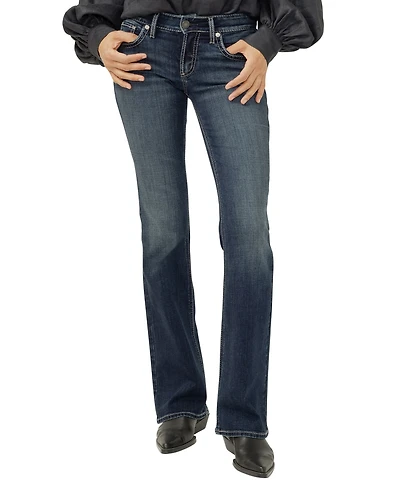 Silver Jeans Co. Women's Britt Low Rise Curvy Fit Bootcut
