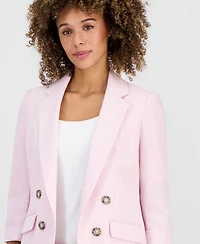 Kasper Women's Double Breasted Open-Front Blazer