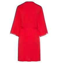 Lascana Women's Lace Trim Robe