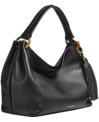 Donna Karan New York Glenwood Leather Shoulder with Tassel Detail