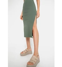 Lscn by Lascana Women's Knot Detail Cut Out Dress cup sizing